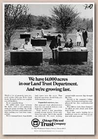 
复古芝加哥标题和信托公司杂志广告